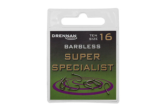 Drennan Barbless Super Specialist Eyed Hooks