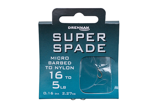 Drennan Barbed Super Spade Hook To Nylon – Longs Bait and Tackle