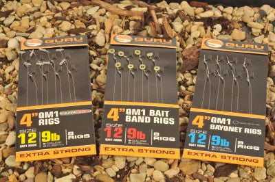 Guru QM1 Bait Bands Rig 4" size 18 5lb