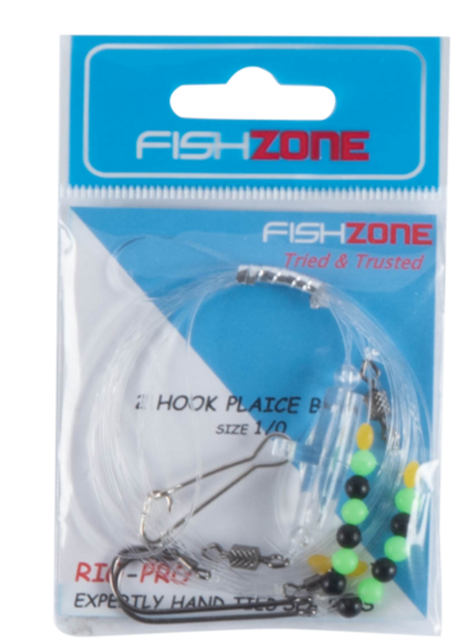 Fishzone 2 Hook Plaice Boat Rig 1/0