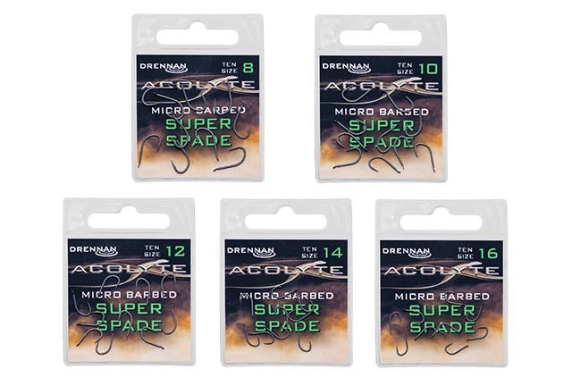 Drennan Acolyte Micro Barbed Super Spade Hooks (New)