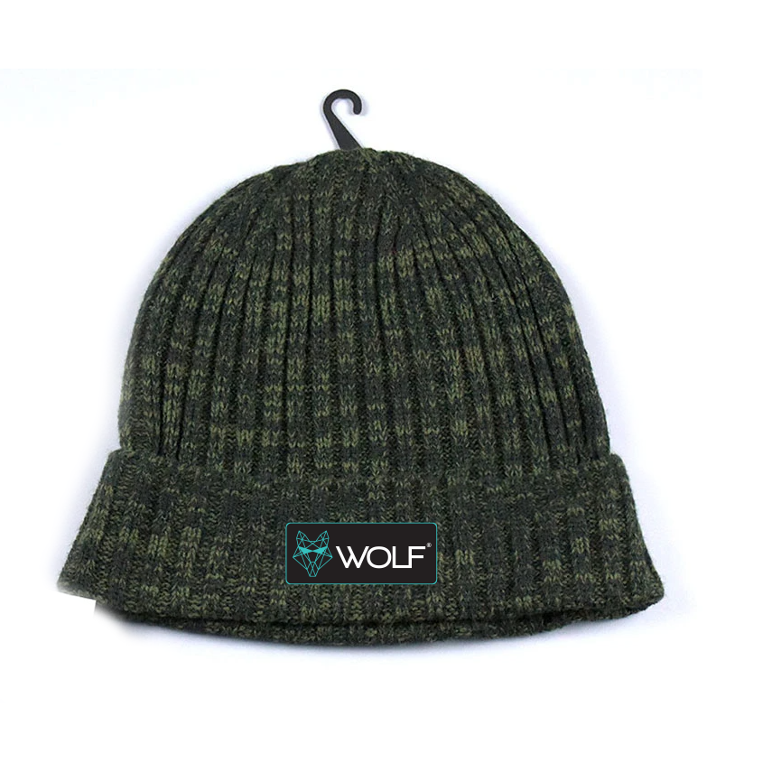 Wolf Beanie Moss Green