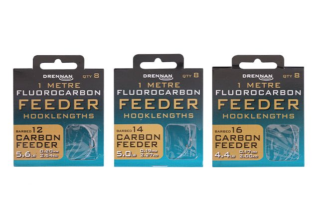 Drennan Carbon Feeder 1m Flurocarbon Feeder Rigs