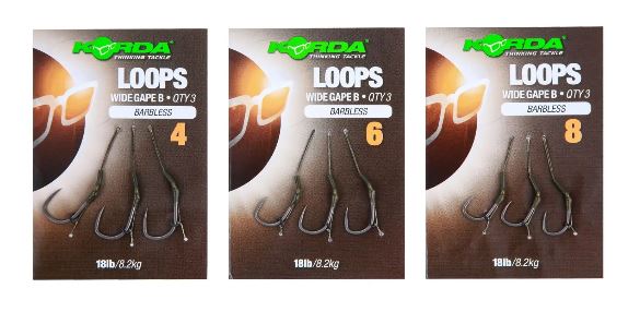 Korda Loops Rigs Wide Gape X Mirco barbed